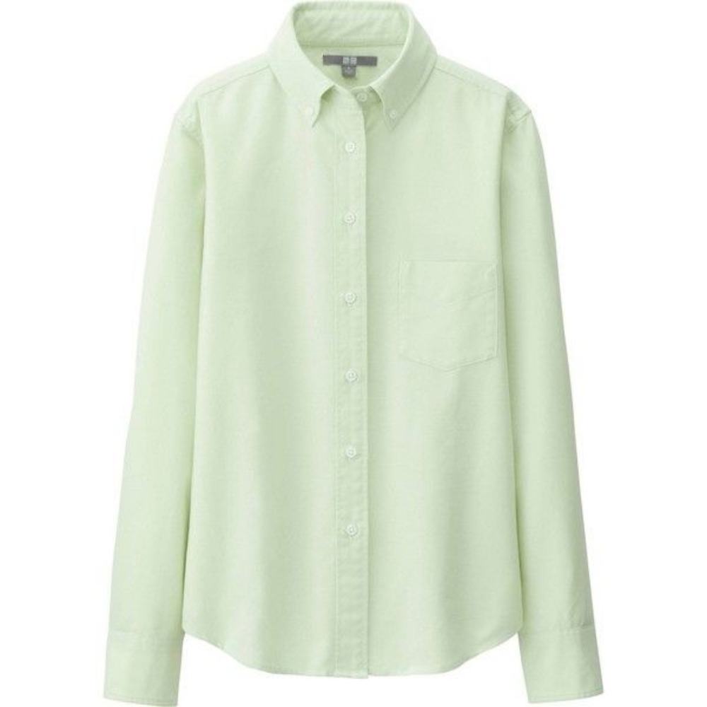 Light Green Uniqlo Oxford Shirt